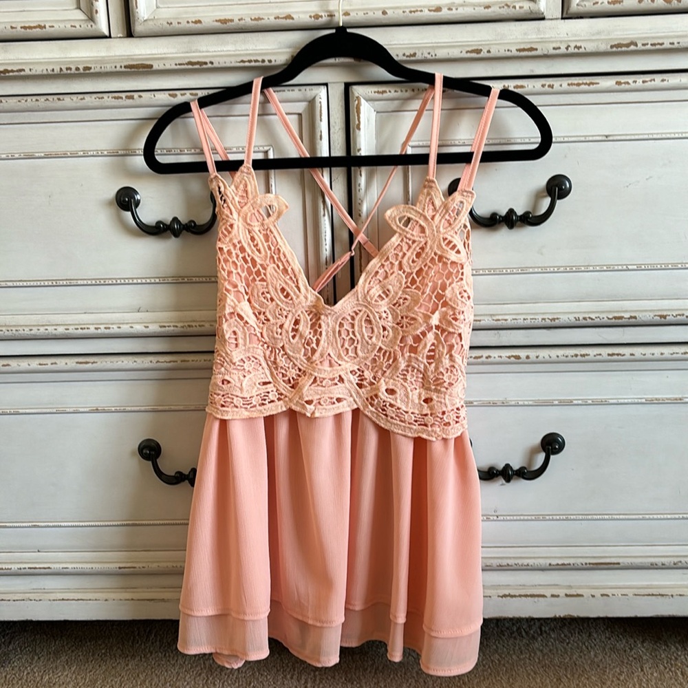 Peach colored summer top